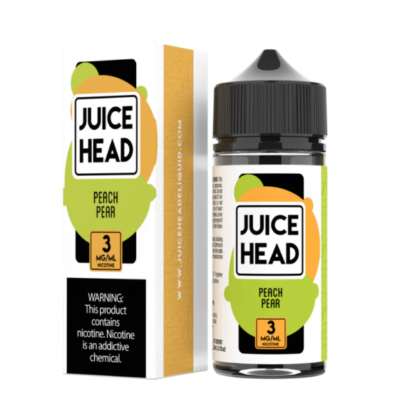 Juice Head – Peach Pear 100ML eJuice | Lush Peach & Juicy Pear Bliss