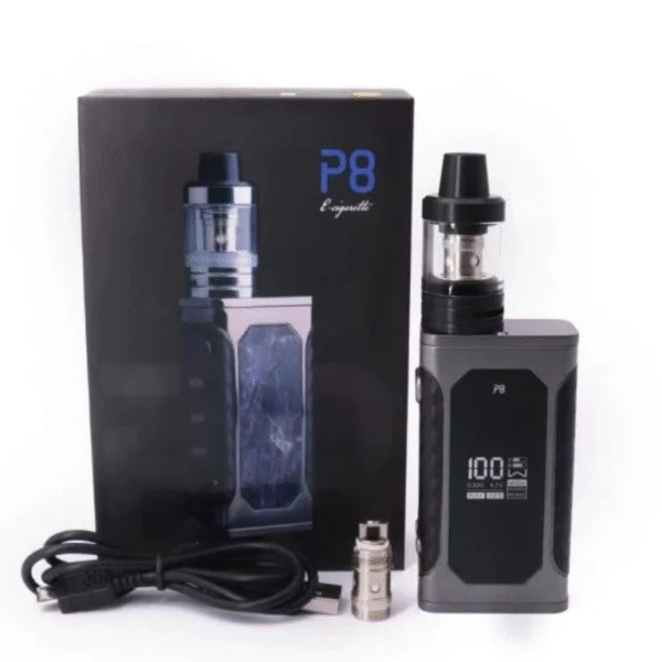 P8 Vape 100W 2200mAh Mod Starter Kit – Big Clouds, Sleek Design - Image 2